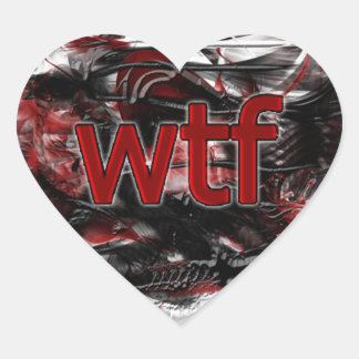 OMG! wtf Heart Sticker
