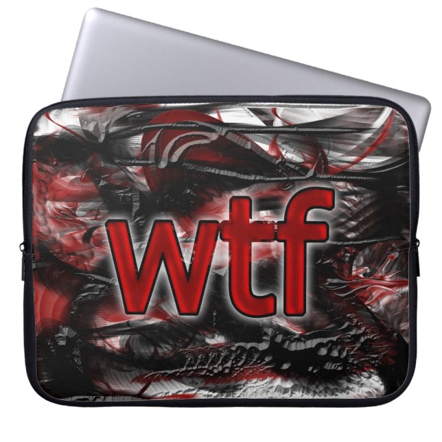 OMG! wtf Laptop Sleeve (Front)