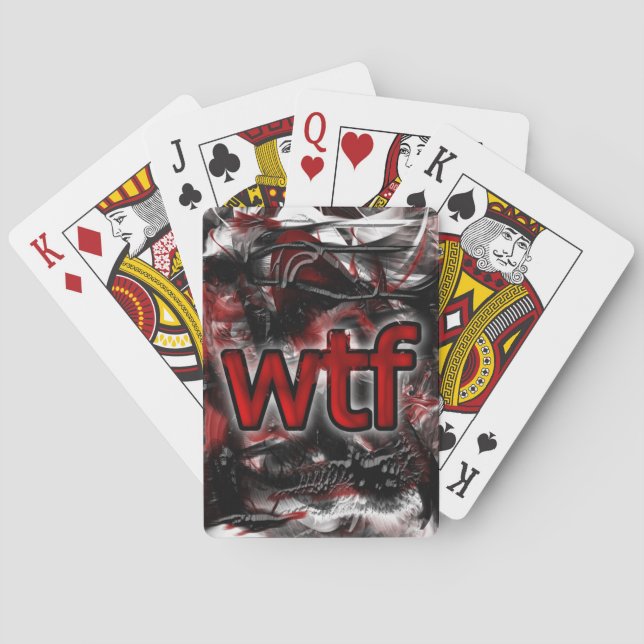 OMG! wtf Playing Cards (Back)
