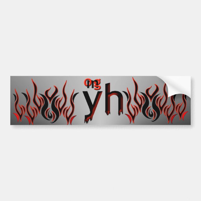 OMG! yh Bumper Sticker (Front)