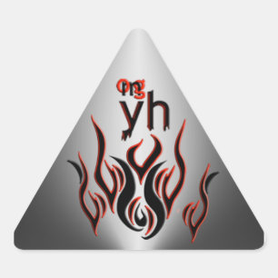 OMG! yh Triangle Sticker