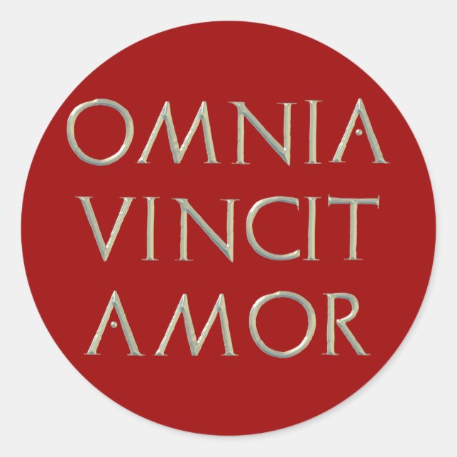 Omnia Vincit Amor Stickers (Front)