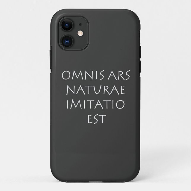 Omnis ars naturae imitatio est Case-Mate iPhone case (Back)