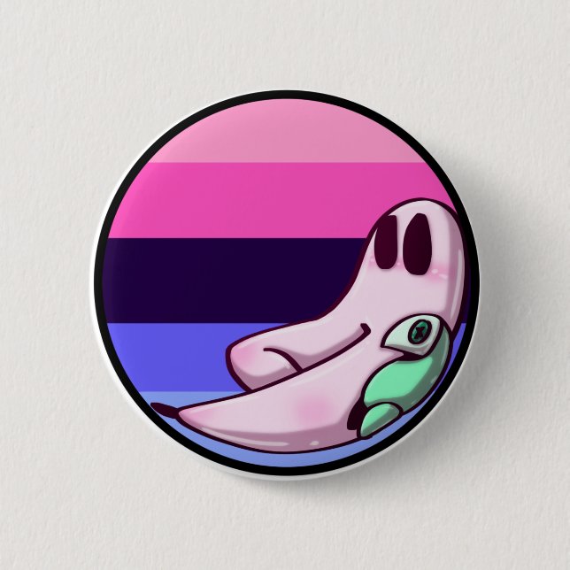 Omnisexual Freshno Night Crawler Pride Pin (Front)