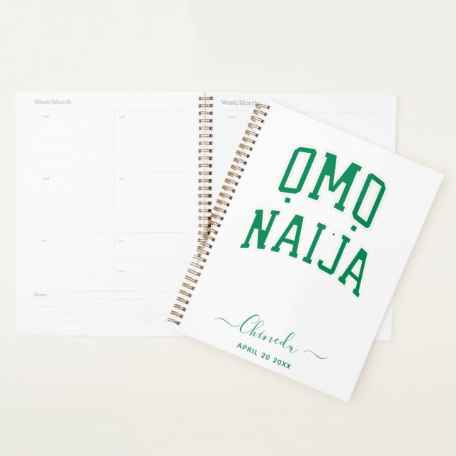 Omo-Naija — Personalised  Planner (Display)