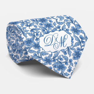 Omphalodes Blue & Skydiver Blue Wedding Keepsake Tie