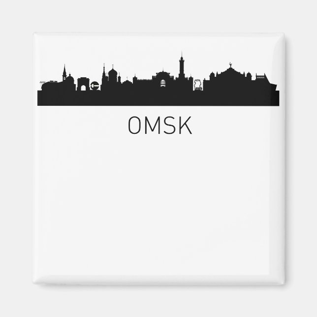 Omsk Russia Cityscape Magnet (Front)