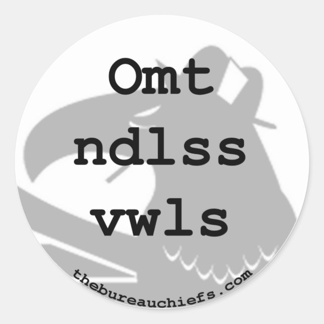 Omt Ndlss Vwls Sticker (Front)