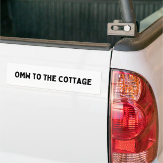OMW to the cottage Heated Rivalry Bumper Sticker