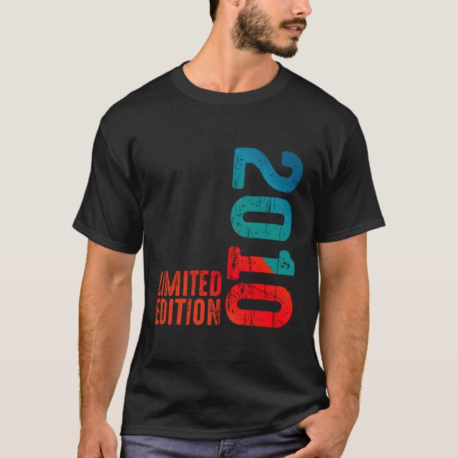 On 2010 2010 Year 2010 Birth Since 2010 T-Shirt (Front)