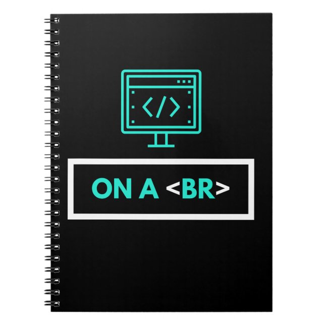On a Break (Programmer's Joke) Coffee Mug Beverage Notebook (Front)