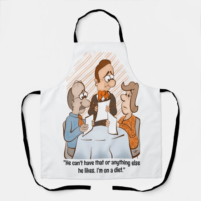 On A Diet Apron (Front)