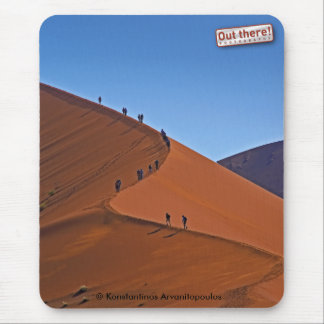 On a giant sand dune mouse pad