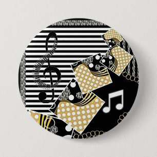 On a Musical Note Fun Button