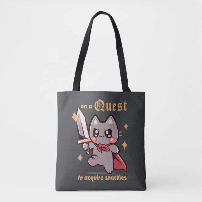 On a Quest to acquire snackies Tote Bag (Front)
