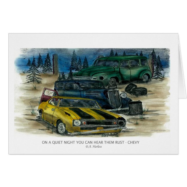 ON A QUIET NIGHT YOU CAN HEAR THEM RUST - CHEVY w- (Front Horizontal)