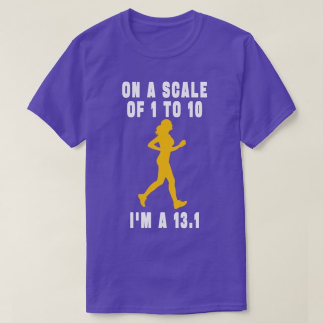 On A Scale Of 1 To 10 Ix27M A 131 Marathon runner T-Shirt (Design Front)