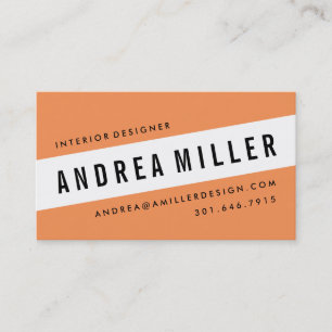 On A Slant Bold Graphic Business Card