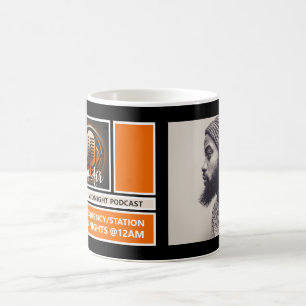 On Air Podcaster, Retro Podcast Advertising Coffee Mug