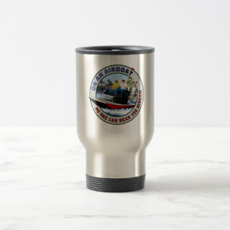 On an Airboat No One Can Hear You Scream Travel Mug