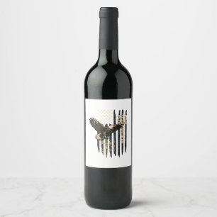 On Back Eagle and Flag 250 Years 1776-2026 250th B Wine Label