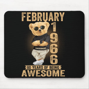 (on Back) February 1966 60th Birthday 60 Years Ted Mouse Pad