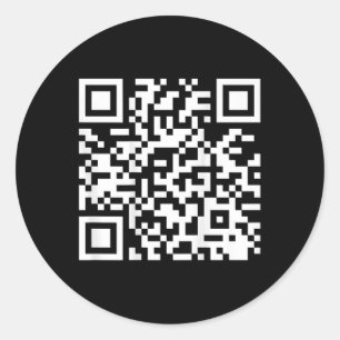 (on Back) Funny Qr Do I Look Like I Give A Fck Cod Classic Round Sticker