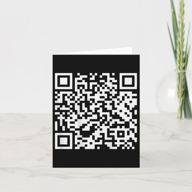 (on Back) Funny Qr Dont Be A Little Btch Code Sayi Card (Front)