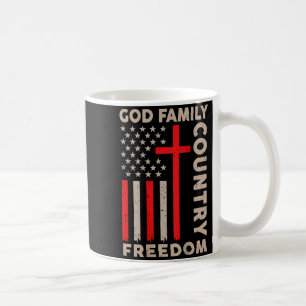 On-back God Family Country Dom Patriotic Christian Coffee Mug