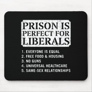 On Back Prison Is Perfect For Liberals Anti Mouse Pad