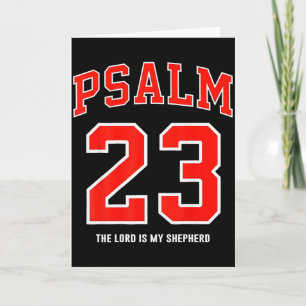 (on Back) Psalm 23 The Lord Is My Shepherd Card