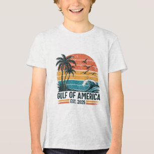 (on Back) Retro Gulf Of Usa America Est 2025 Tri-Blend Shirt