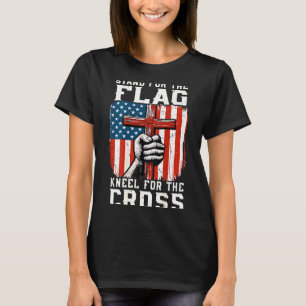 On-back Stand For Flag Kneel Cross Patriotic Chris T-Shirt