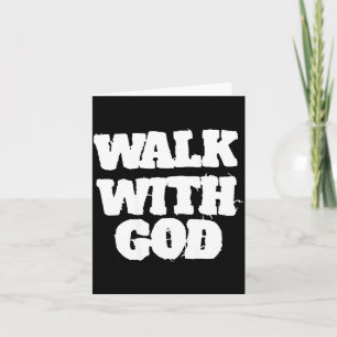 On Back Walk With Jesus God Christian Men Women Sa Card
