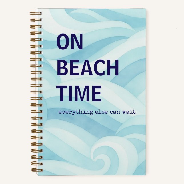On Beach Time Journal | Ocean Gift (Front)
