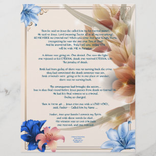 On Calvary Writings Personalised Paper