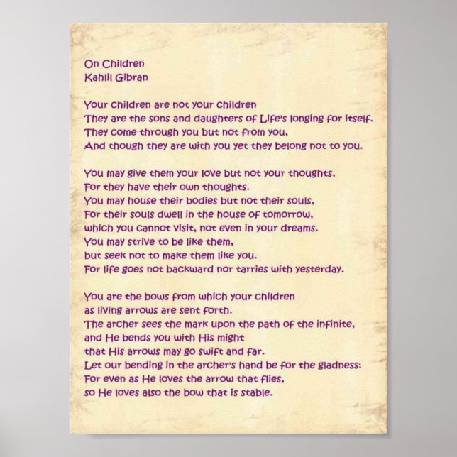 On Children Poster (Front)