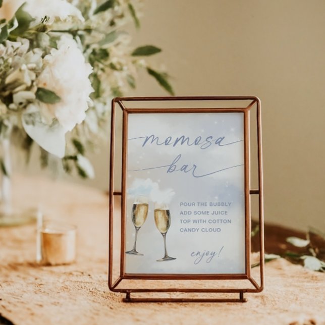 On Cloud 9 Baby Shower Momosa Bar Sign Poster (Creator Uploaded)