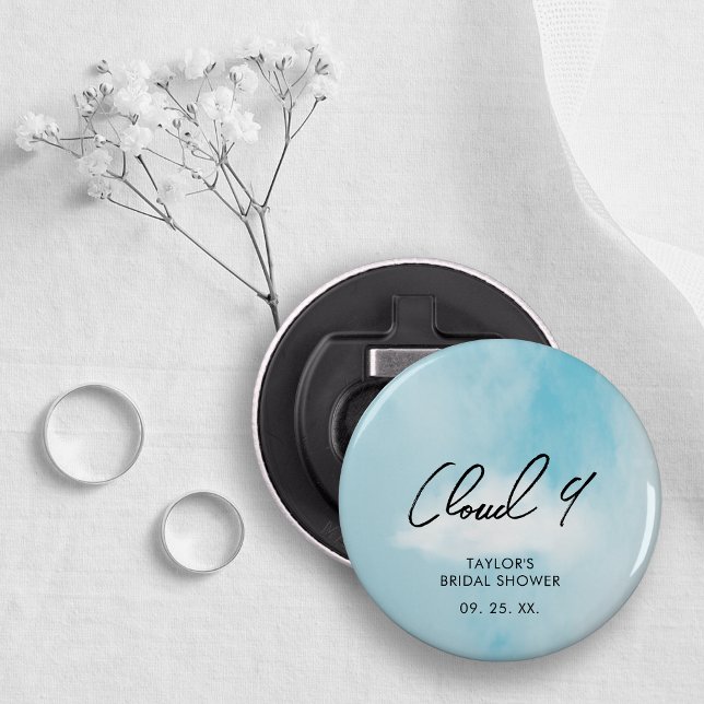 On Cloud 9 Bridal shower Favour Bottle Opener (Creator Uploaded)