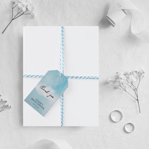 On cloud 9 Bridal Shower Favours Thank You Gift Tags