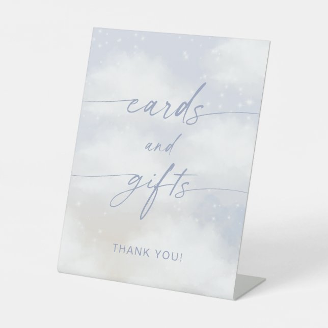 On Cloud 9 Cards And Gifts Pedestal Sign (Front)
