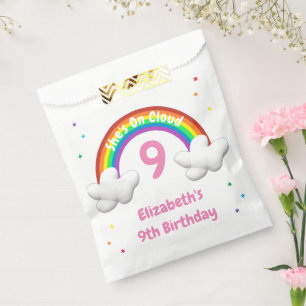 On Cloud 9! Rainbow Birthday Favour Bags