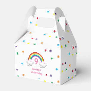 On Cloud 9! Rainbow Birthday Favour Box