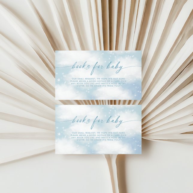On Cloud Nine Dreamy Clouds Blue Books For Baby Enclosure Card (Creator Uploaded)