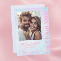 On Cloud Nine Modern Pastel Wedding Save The Date
