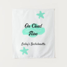 On Cloud nine pastel green clouds star bachelorett