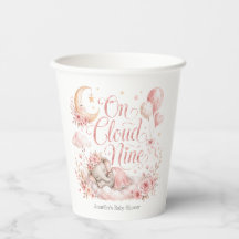 On Cloud Nine, Personalized Pink Elephant Moon
