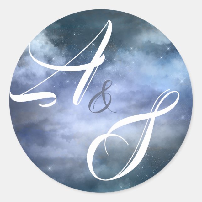 On Cloud Nine Wedding Classic Round Sticker (Front)