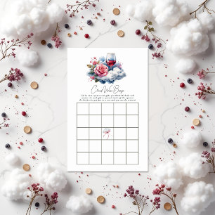 On Cloud Wine Bridal Shower Bingo Game