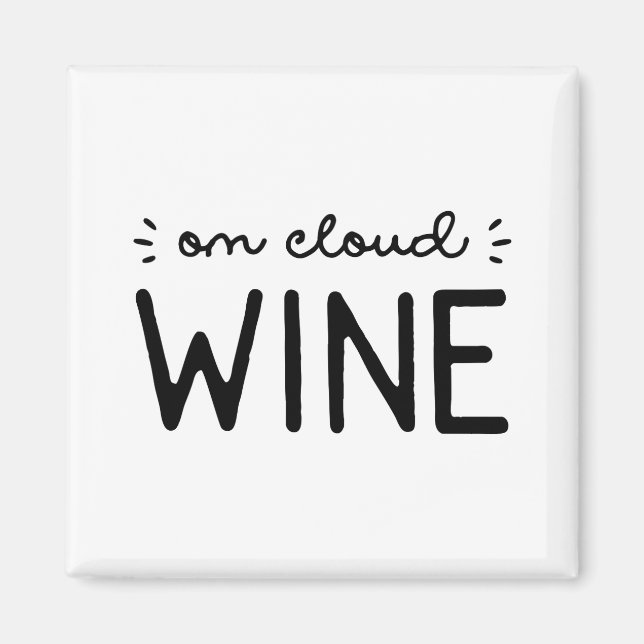 On Cloud Wine Magnet (Front)